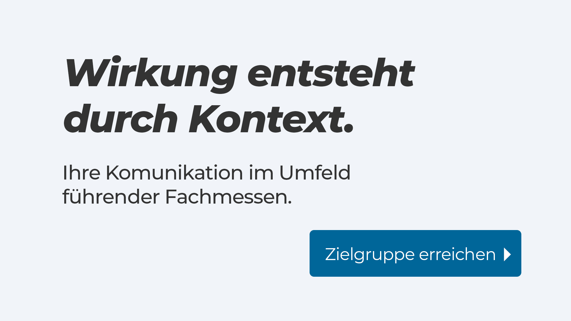 Marketing Wirkung Kontext Messe TV