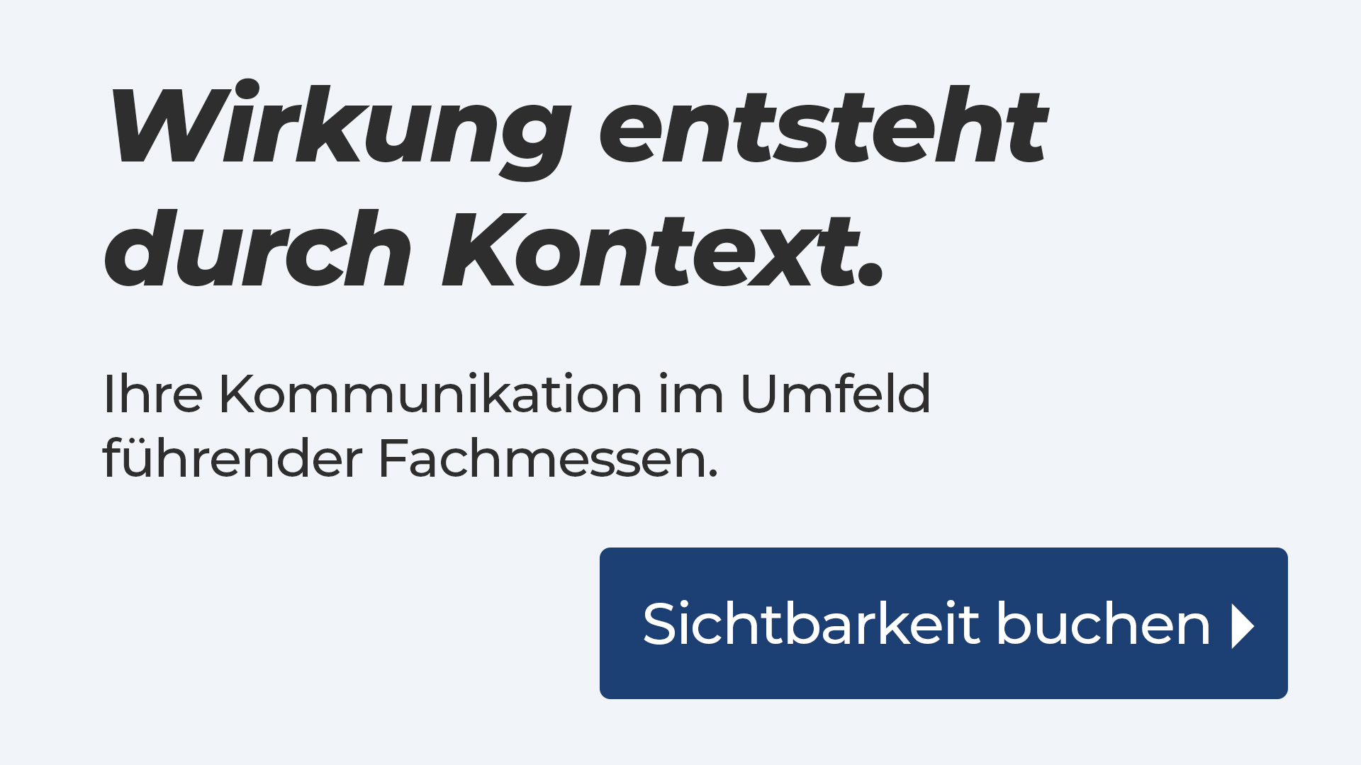 Marketing Wirkung Kontext Messe TV