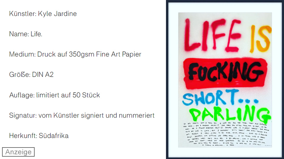 SOA Kunstdruck Life