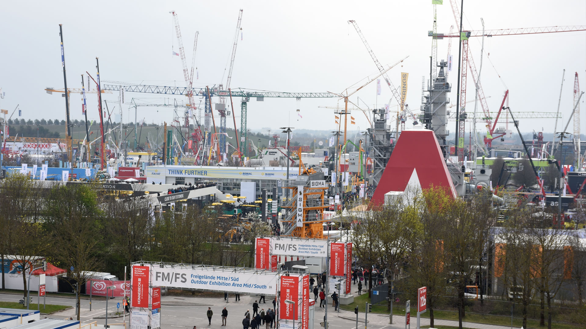 Baumaschinen bauma Freigelände Messe München