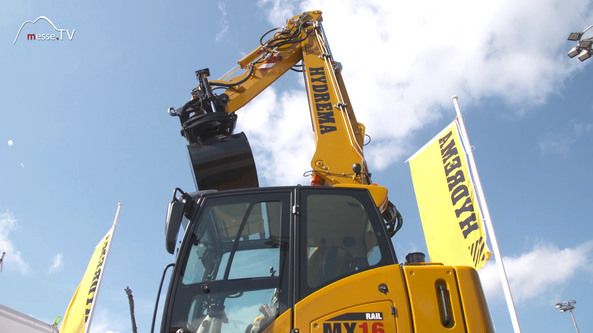 Cityexcavator MX16 Hydrema Outdoor Area Fair Munich