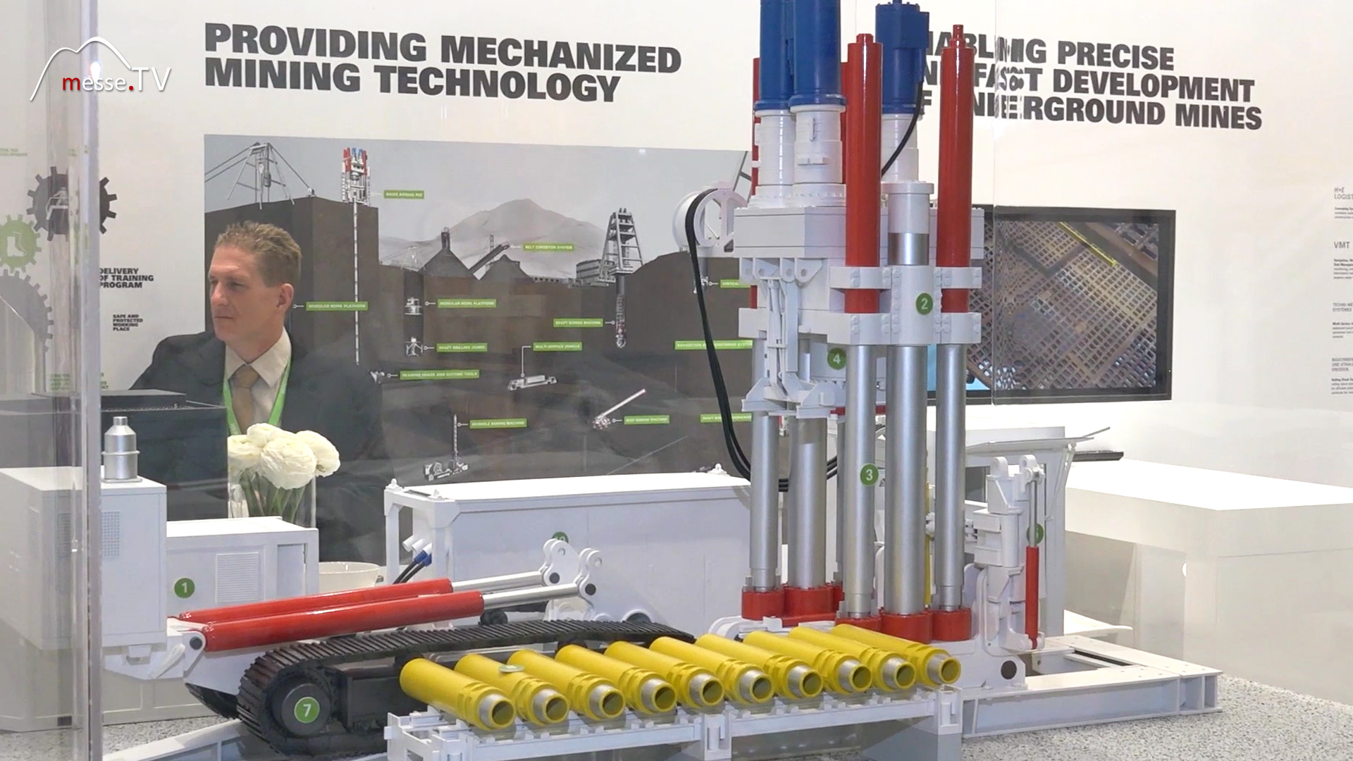 Herrenknecht Mining Pipe Handle Model Presentation bauma Fair Munich