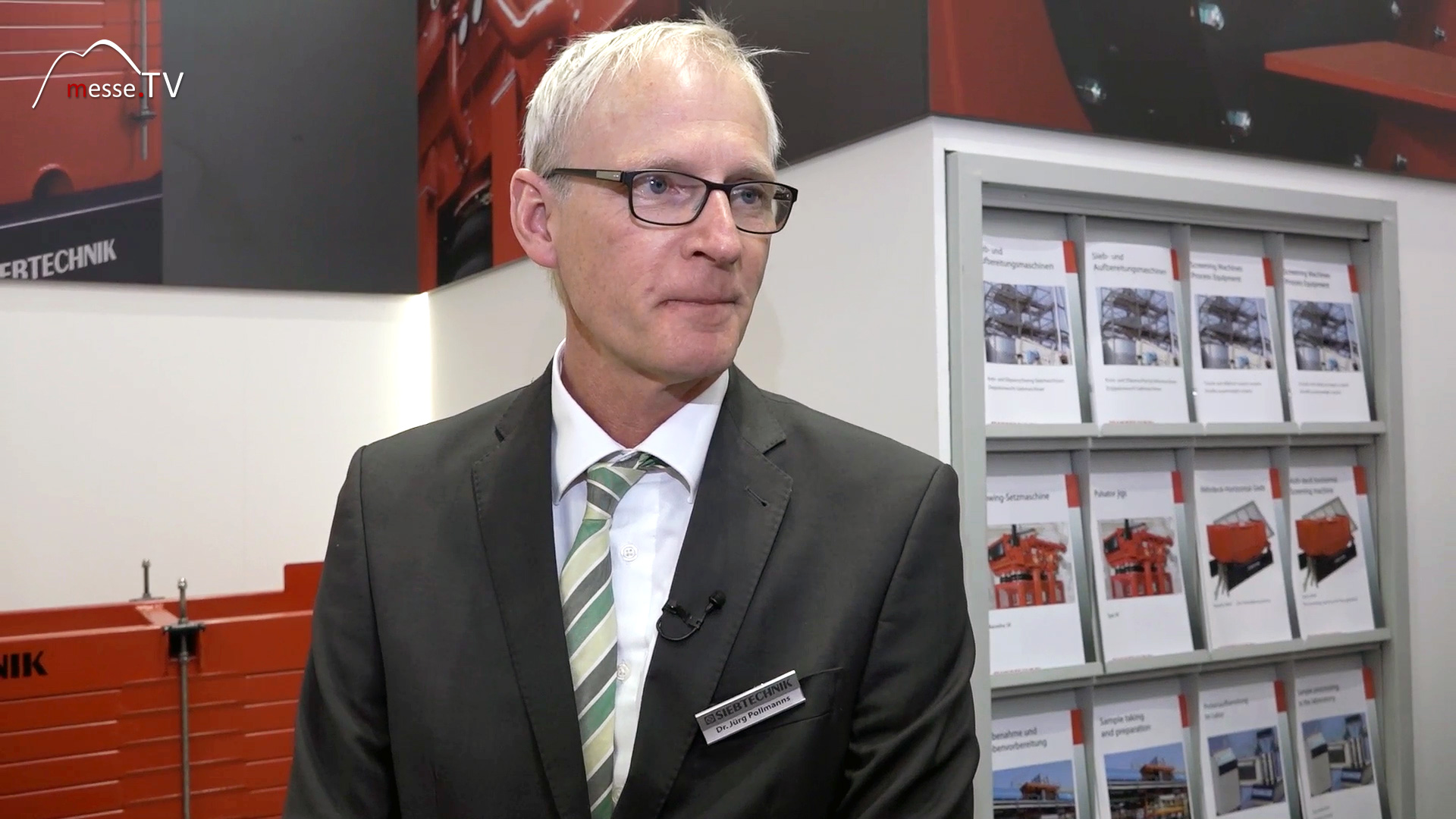 MesseTV Interview Juerg Pollmanns technical managing director screening technology bauma Munich