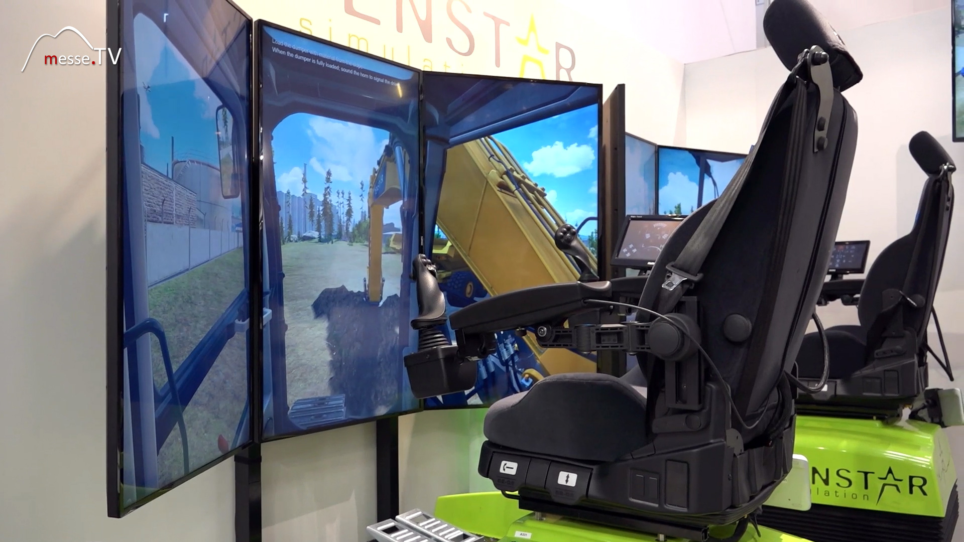 Tenstar Simulation Excavator driving bauma Munich