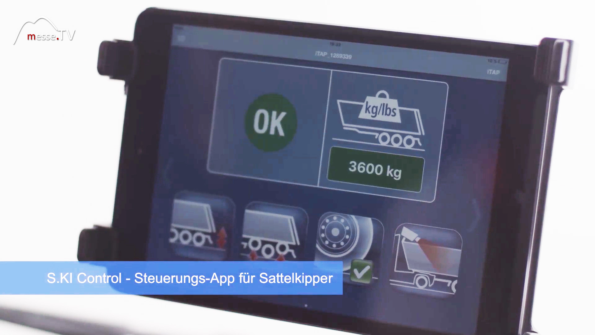 tipper semitrailer app intelligent transport road construction bauma