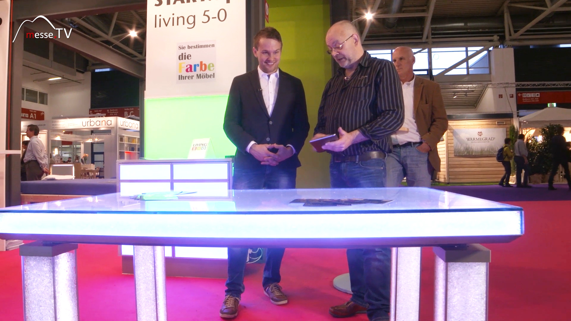 MesseTV report LED furniture Heim Handwerk 2016
