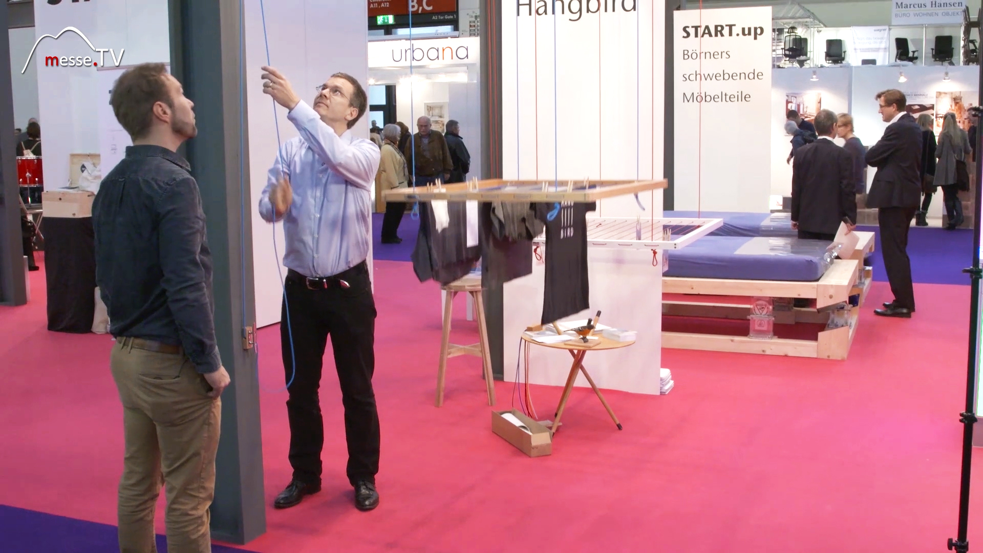 TV report Hangbird clothes rack Home Crafts 2016 Trade fair Munich