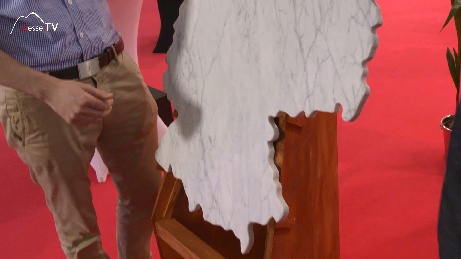 Table Top Marble in the Shape of Germany Monachia Design