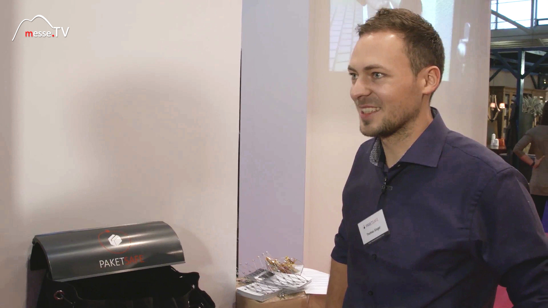 Trade fair TV interview Thomas Singer Managing Director Paketsafe Home Crafts 2016