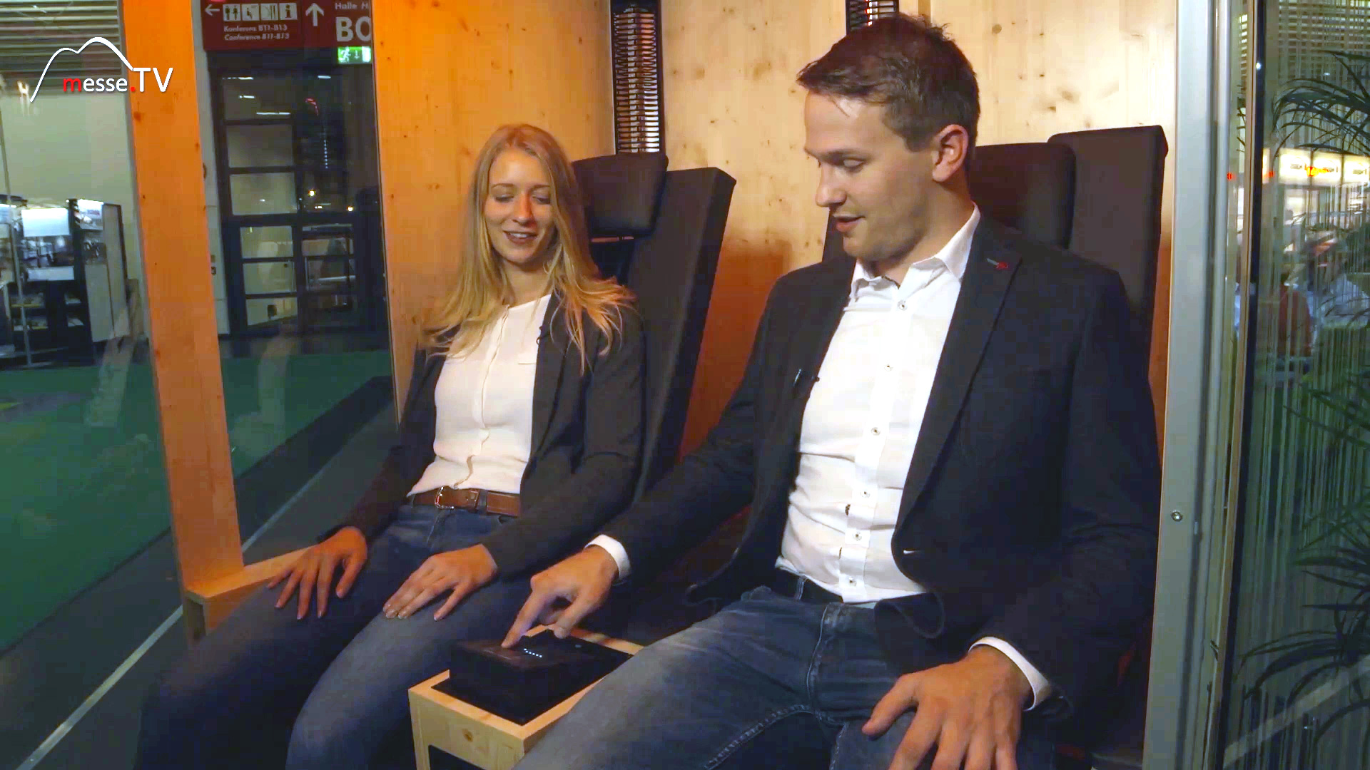 Trade fair TV report infrared cabin Physiotherm Home Crafts Munich