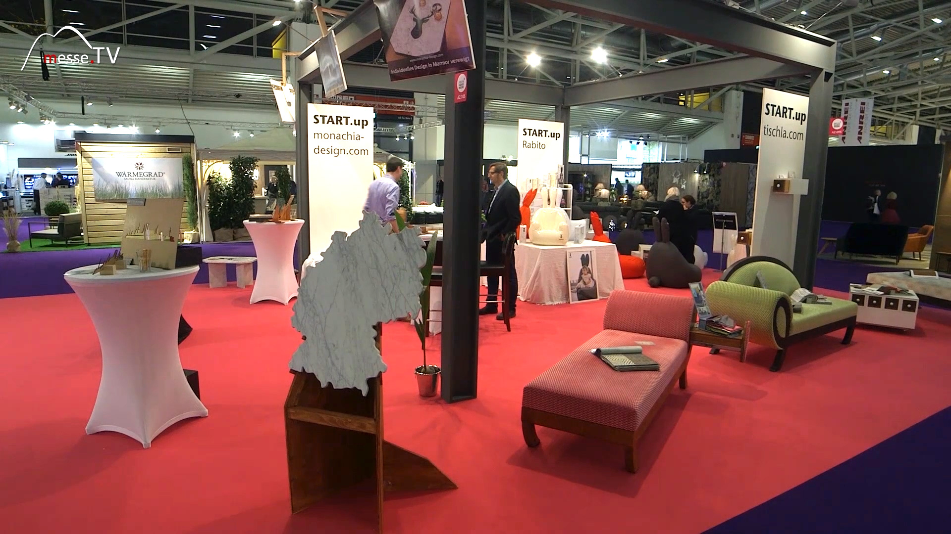 Trade fair appearance Monachia Design custom slabs marble granite Heim Handwerk 2016