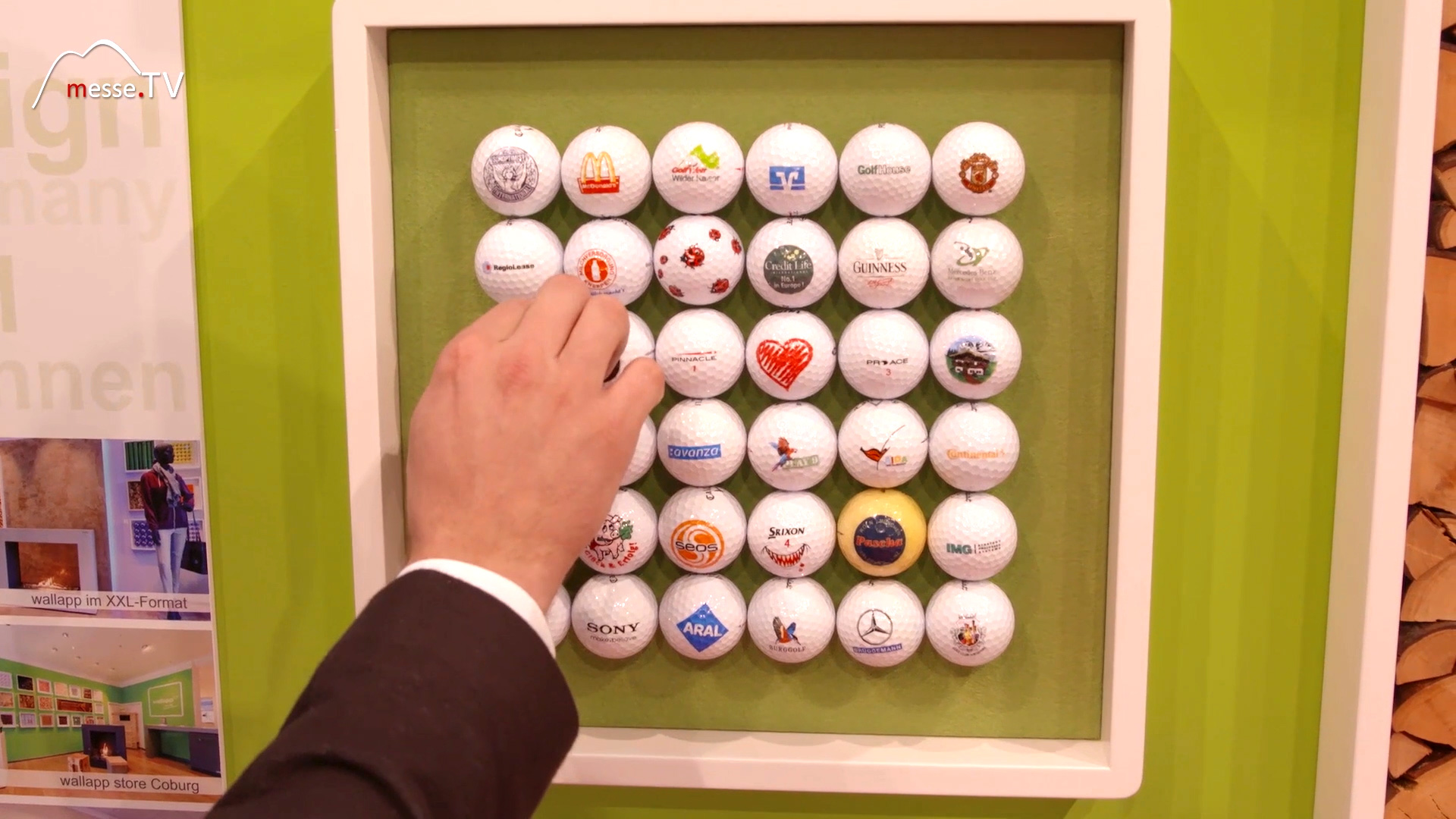 Wall decoration Golf balls Wallapp