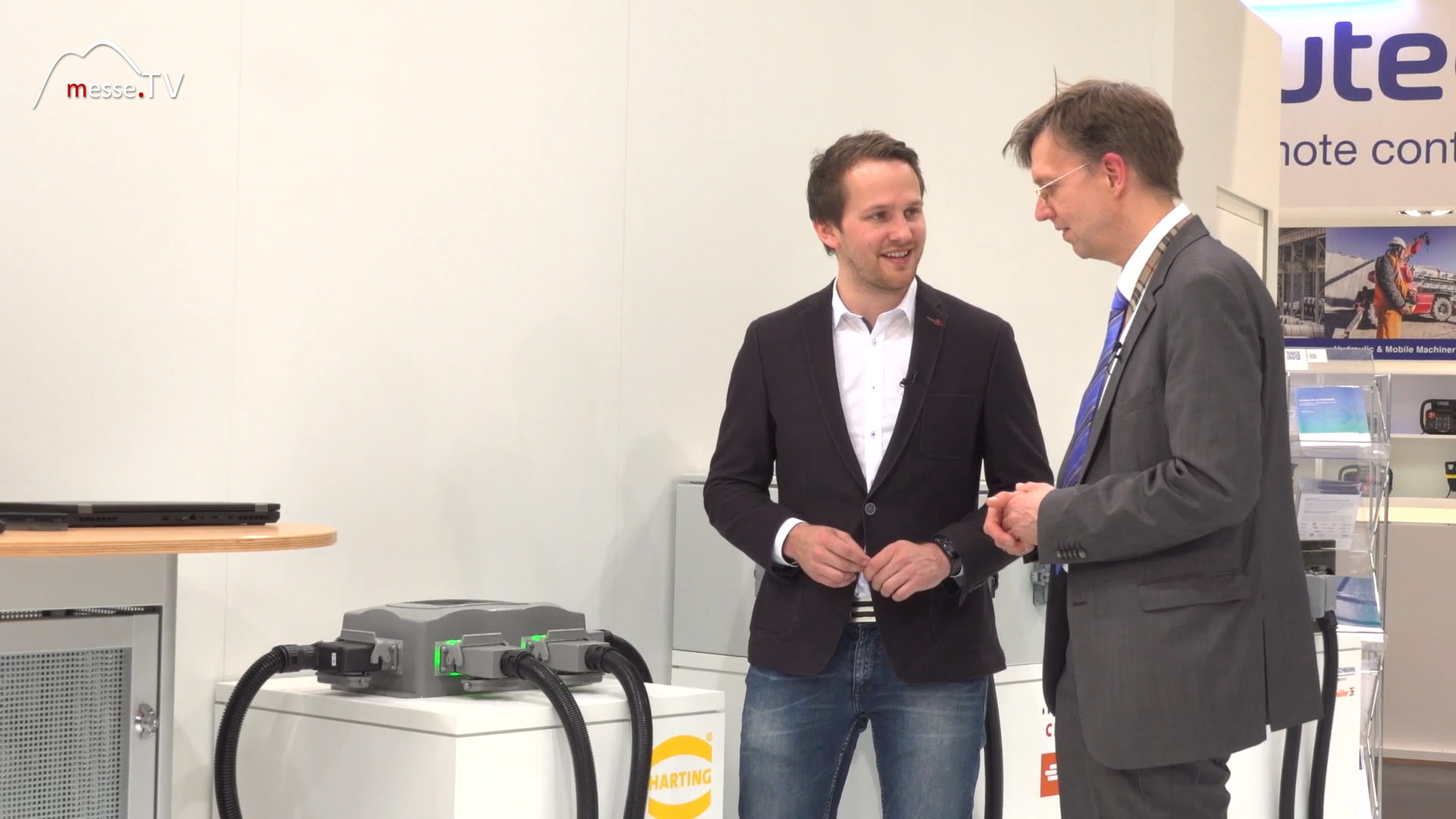 MesseTV Reporting Hannover Fair Harting Connectors and Network Components