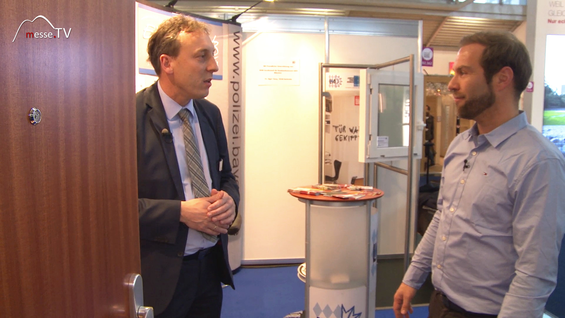 Bavarian State Criminal Police Office Interview Trade Fair TV Home Crafts Munich