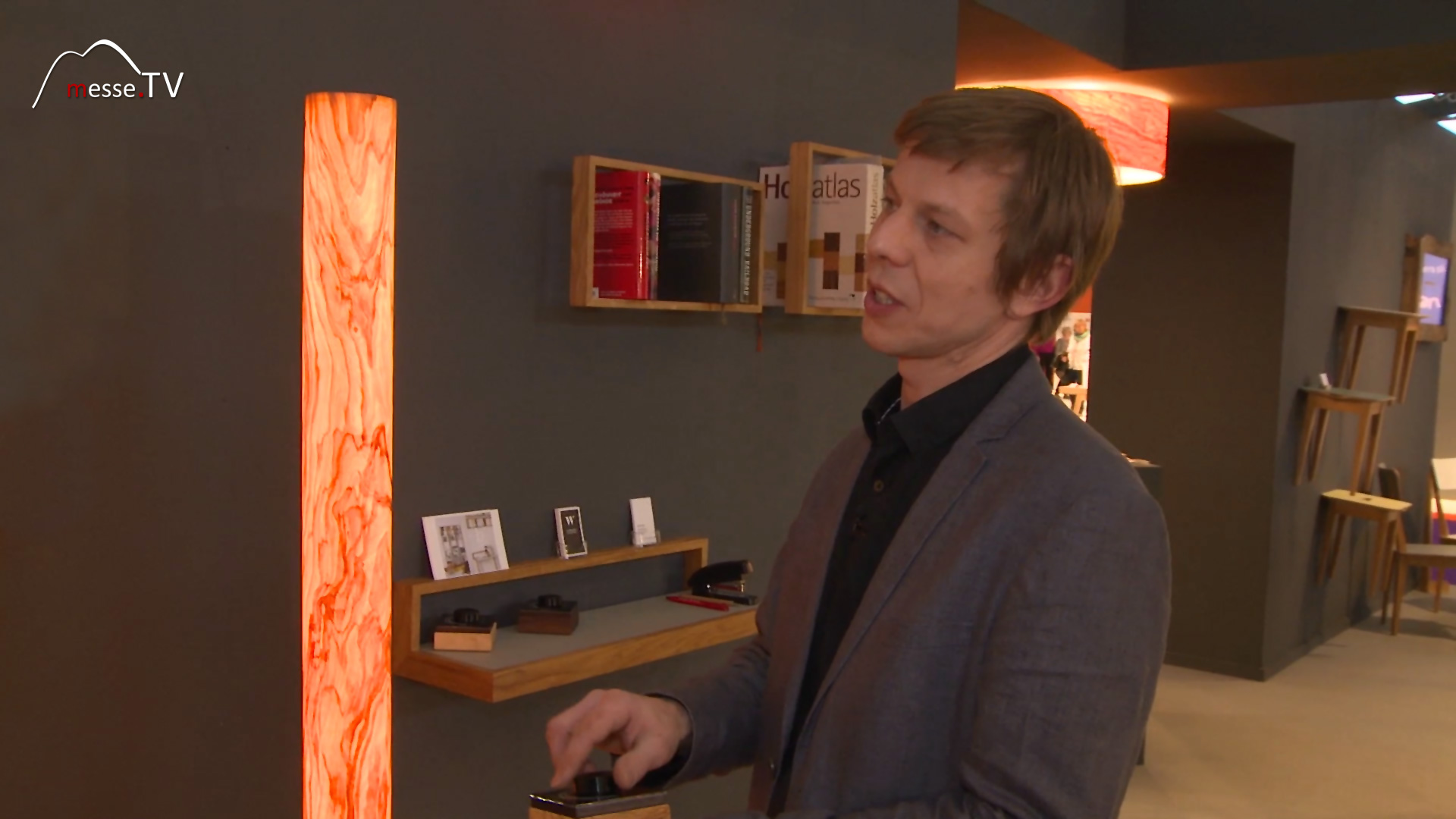 Lighting made of wood Woodmosphere Christopher Heyer Heim Handwerk 2017