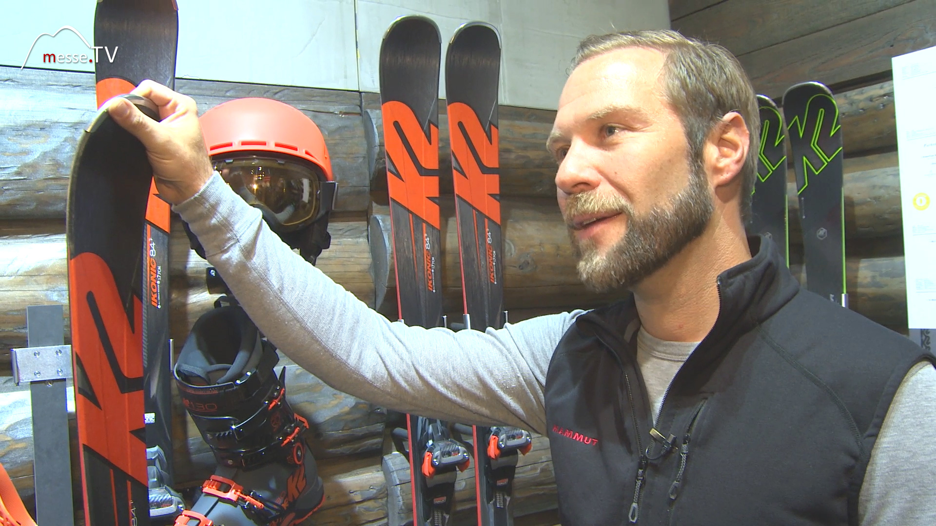 Ikonic Series K2 Skier Moderator Juergen Groh MesseTV