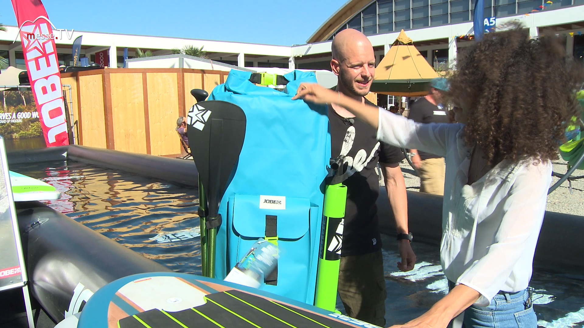 SUP Set Backpack portable inflatable Jobe StandUp Paddling