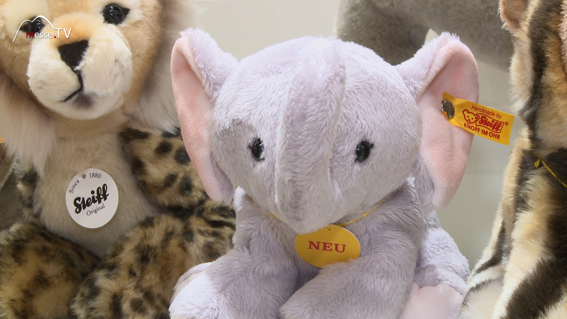 Plush cuddly toy elephant Steiff