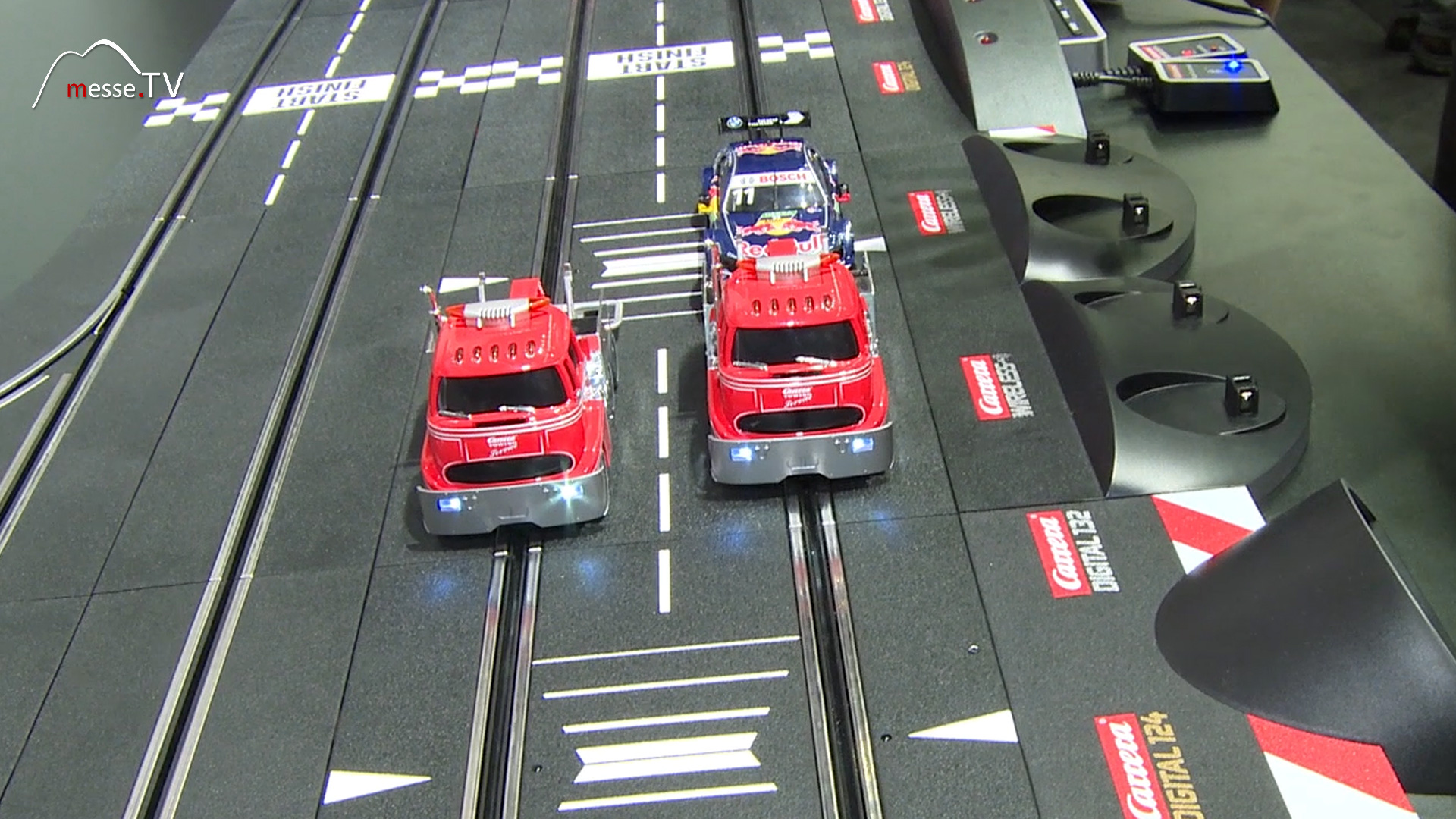 Tow truck wrecker Carrera car racing track