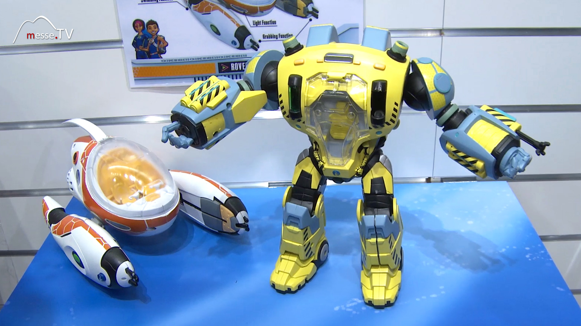 toy robot Nekbot with spaceship