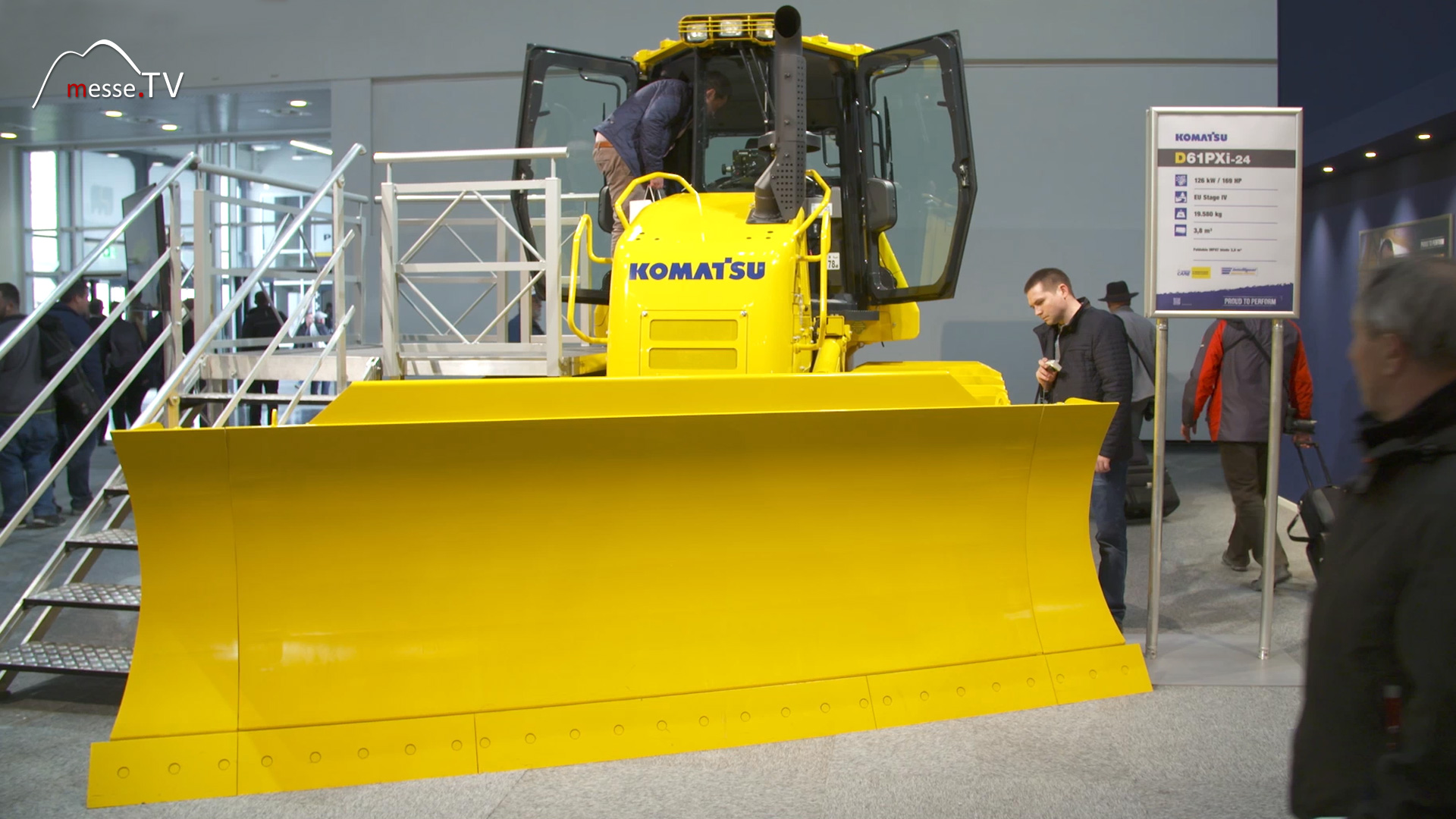 KOMATSU bulldozer D61PXi 24 bauma 2019 trade fair Munich