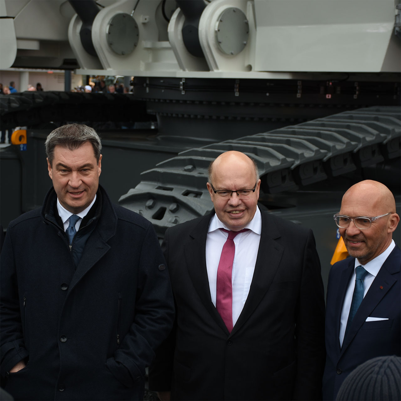 Markus Soeder Peter Altmaier Klaus Dittrich bauma 2019 Munich Trade Fair