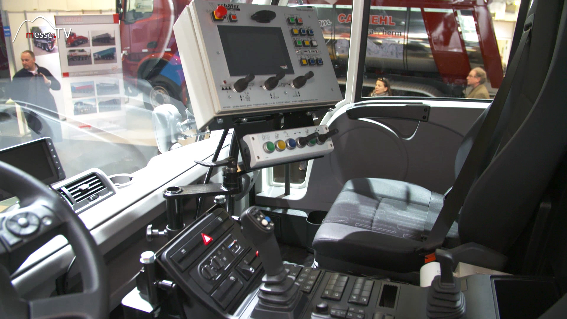 Mercedes Benz Unimog implement carrier with steering wheel change option