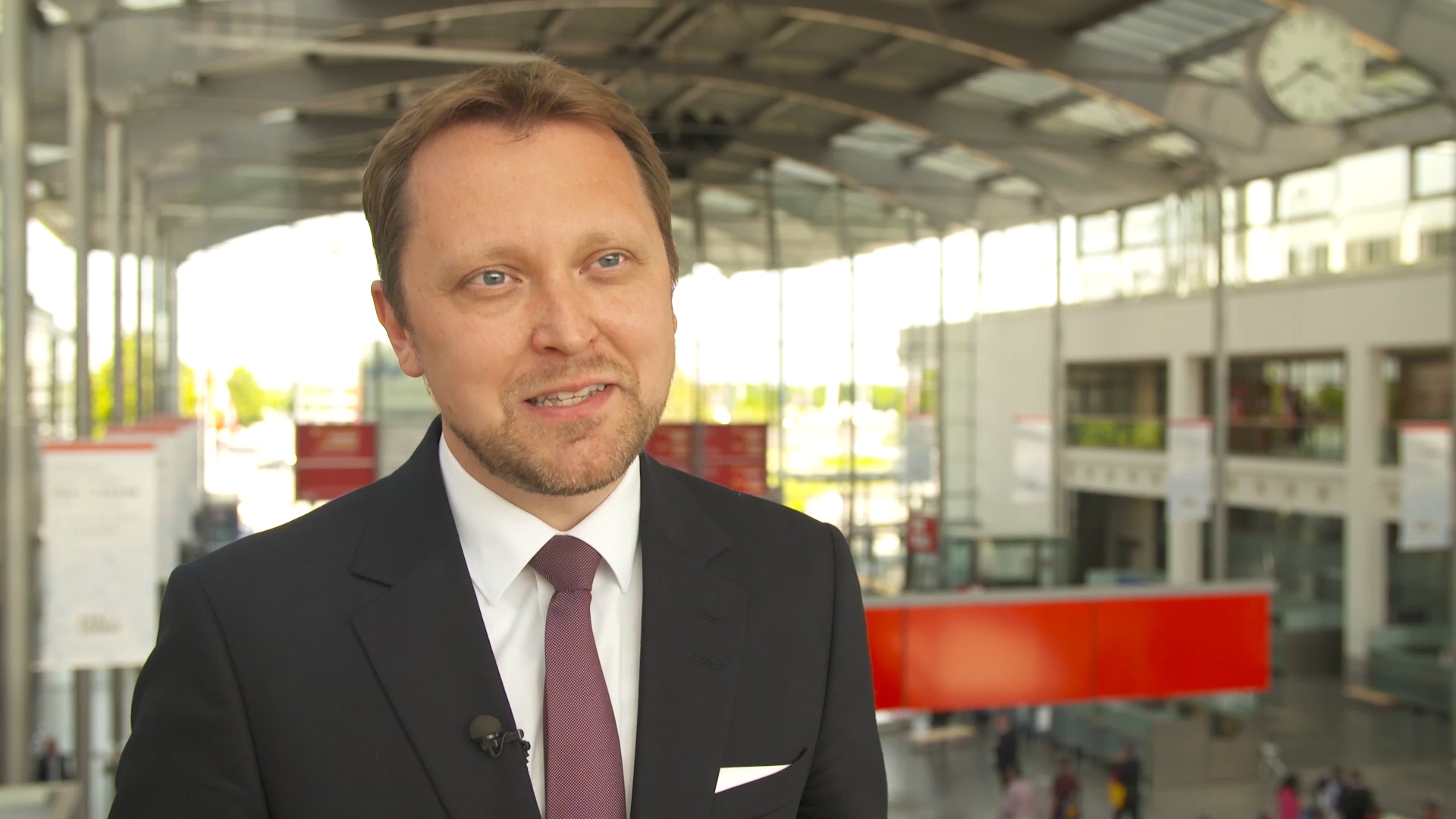 Transport logistics digitalisation Interview with Stefan Rummel Messe Muenchen