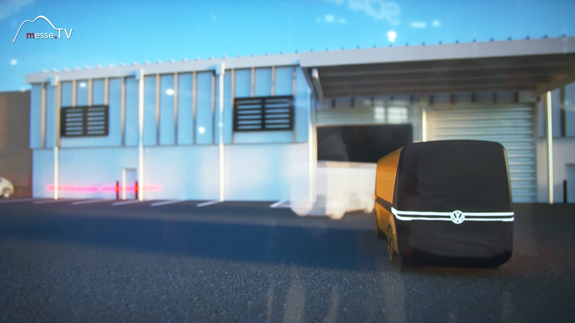 VW commercial vehicles simulation autonomous driving transport logistic 2019