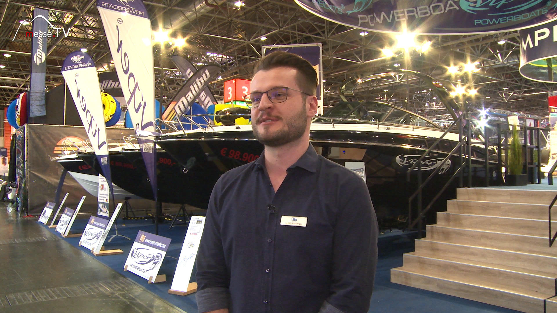 MesseTV Interview Viper Yanik Nuernberger Europe Marine boat