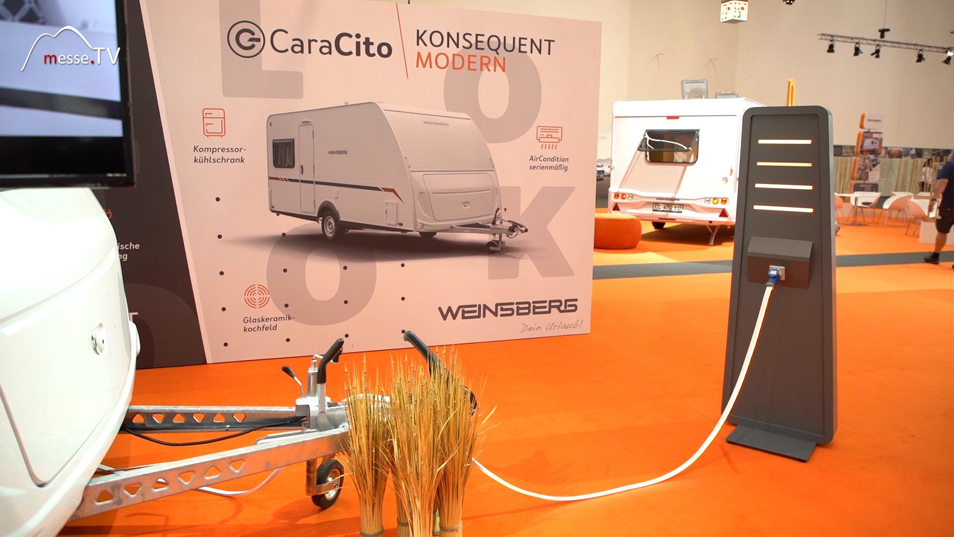 caravan with electricity Weinsberg
