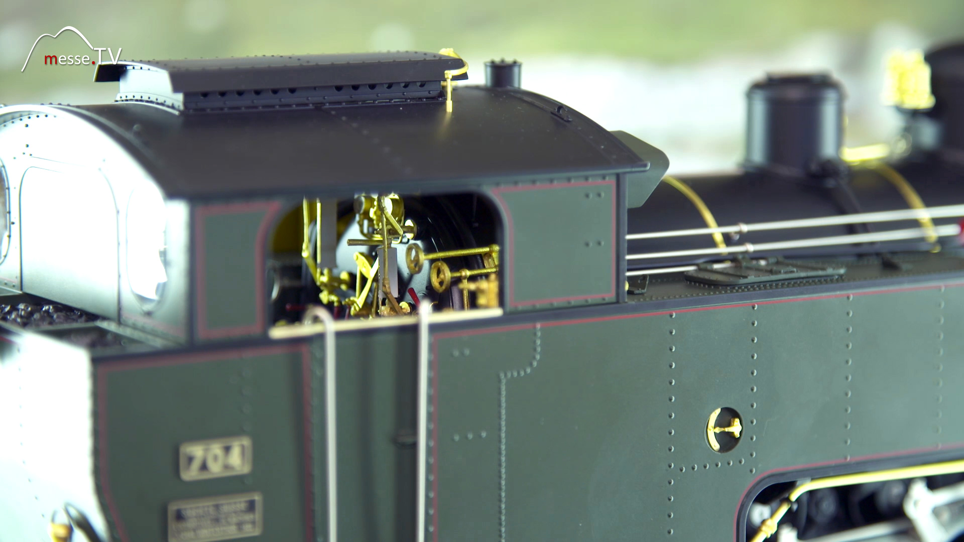 Drivers cab Model construction Locomotive Furka Mountain line