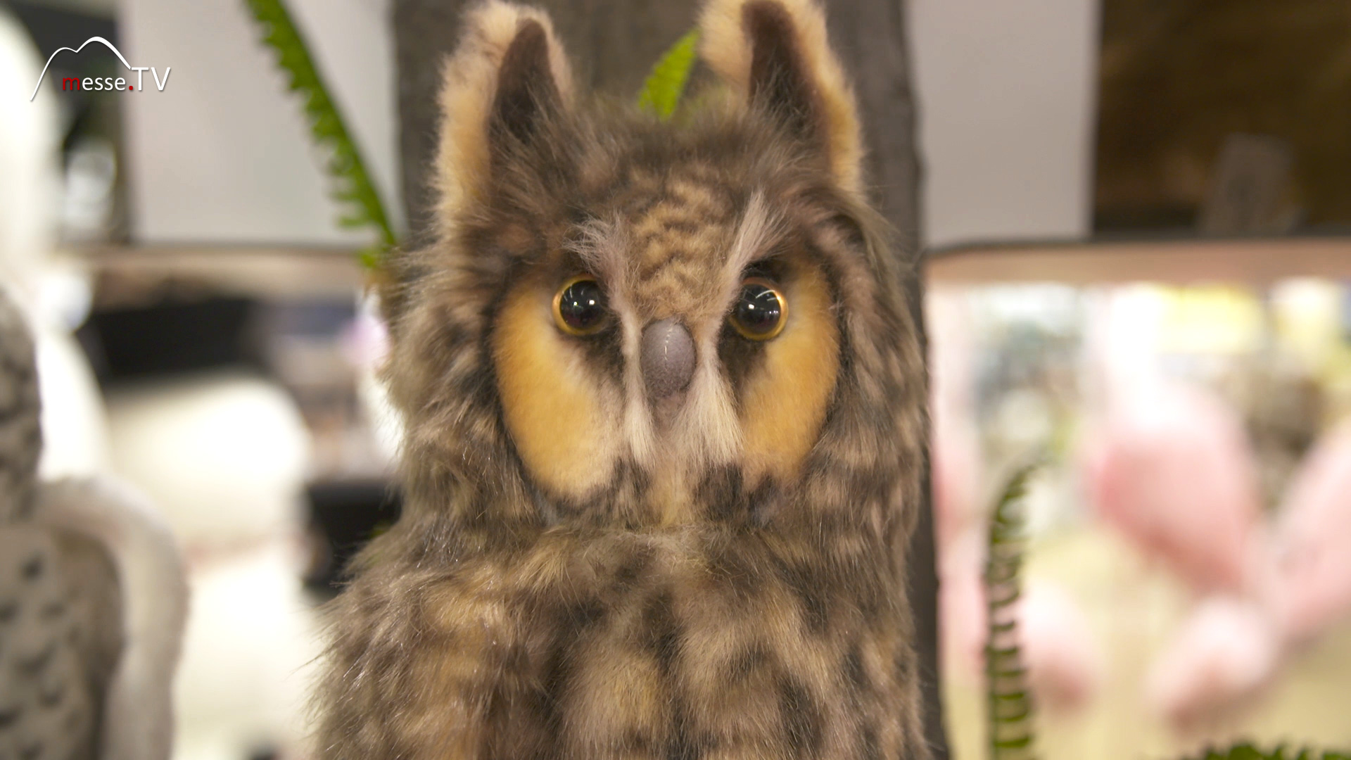 stuffed animal forest owl Hansa Creation