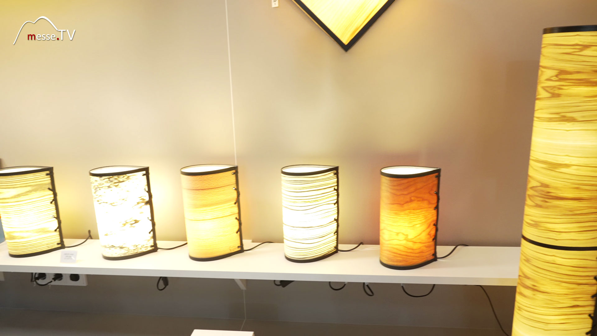 Floor lamp wood veneer home crafts