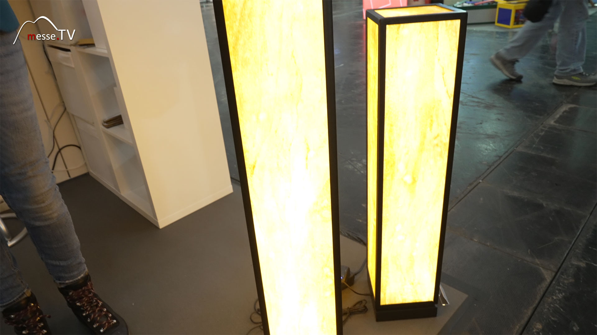 Floor lamps from sandstone