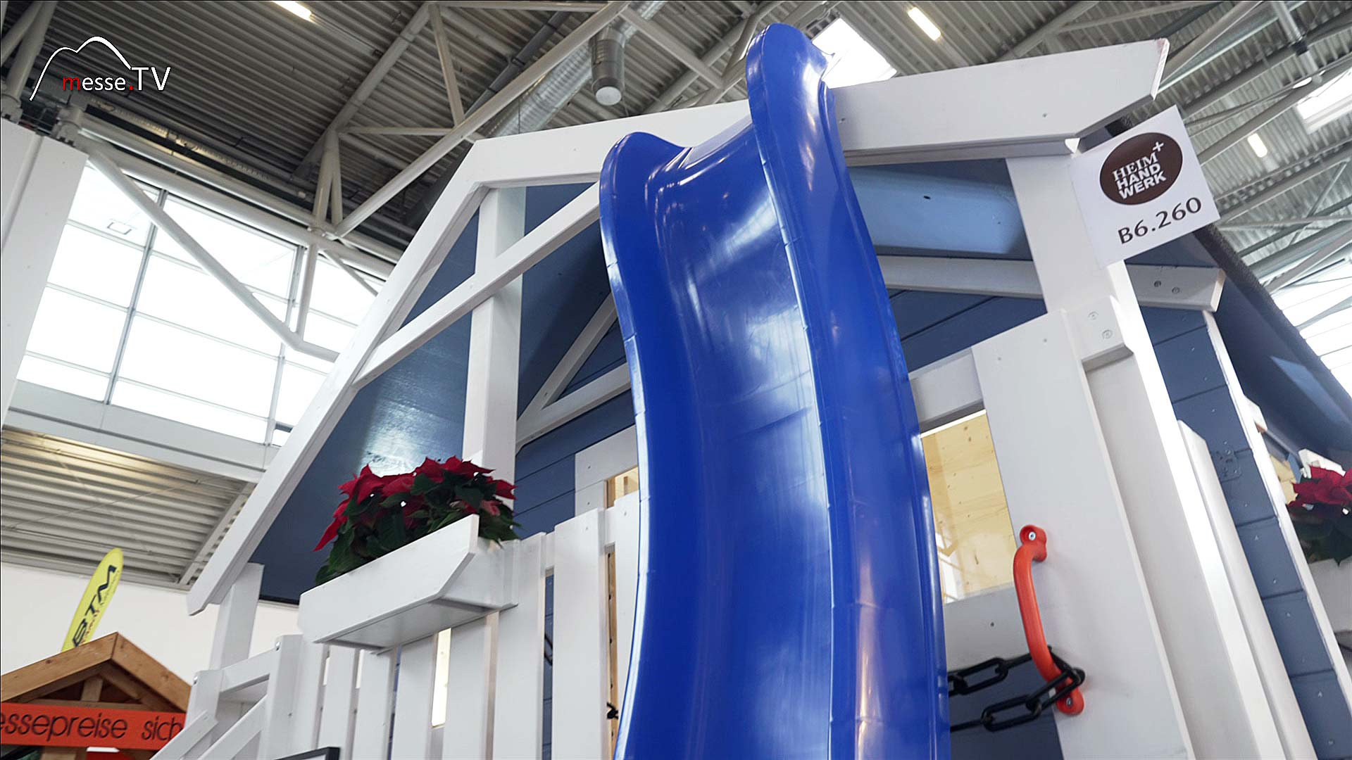 Garden playhouse slide