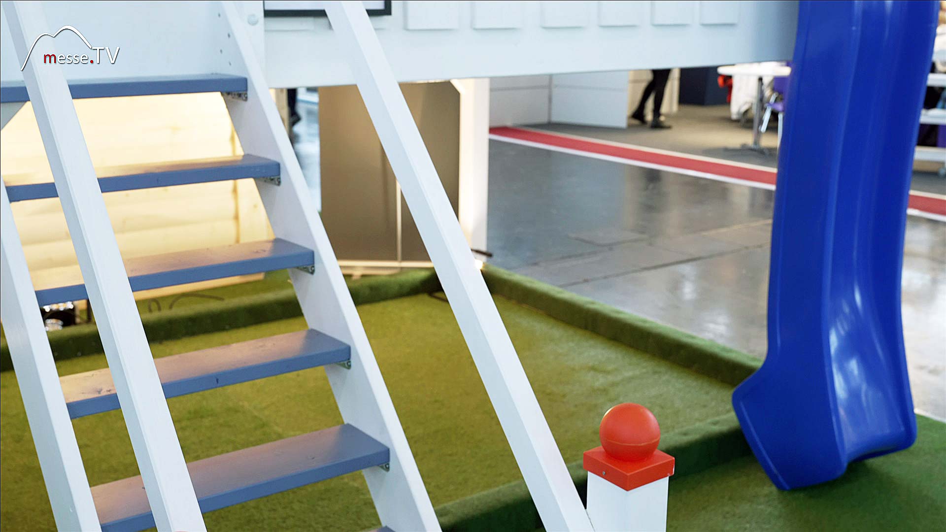 Stilt house wooden stairs