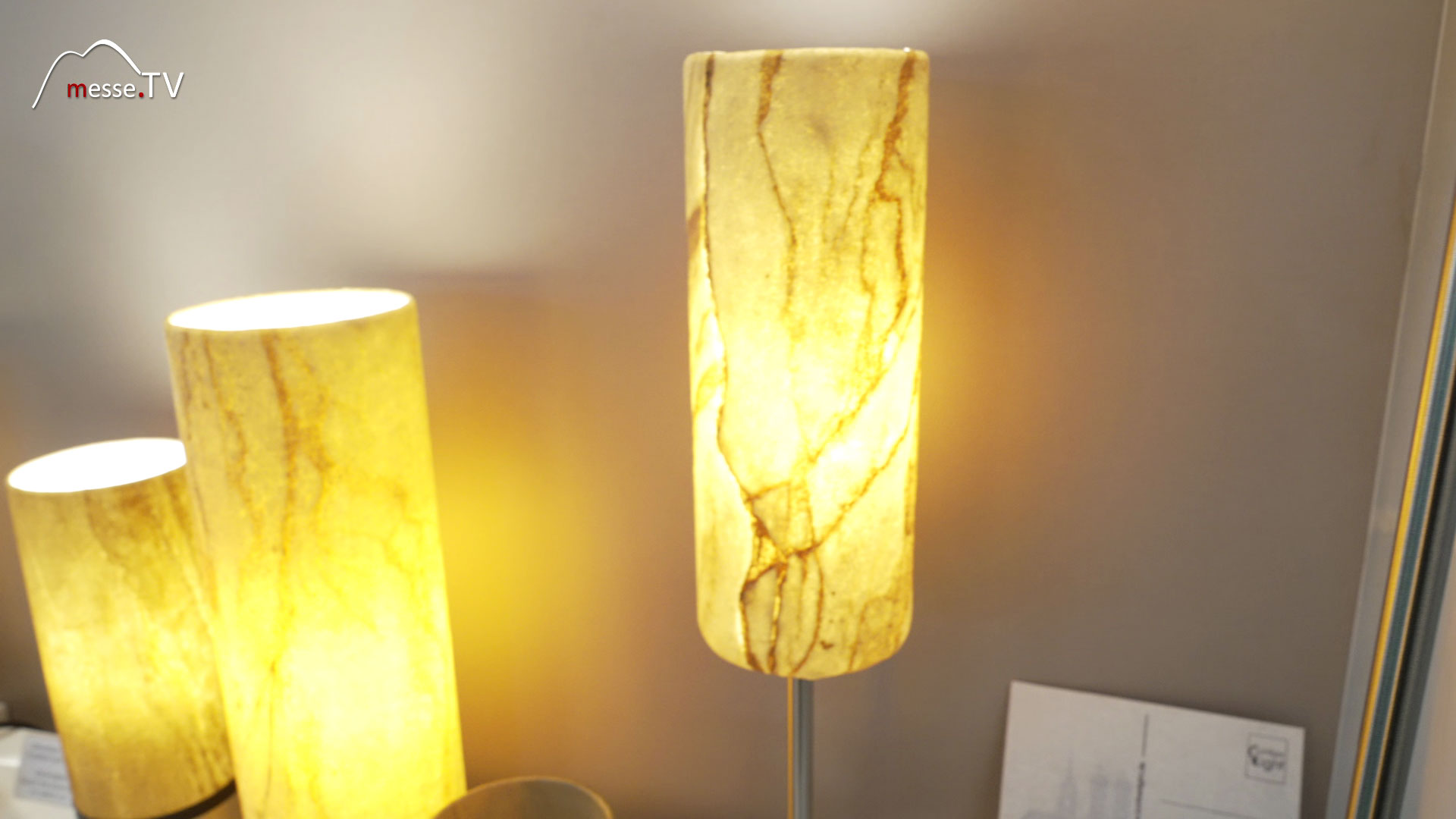 Stone table lamp