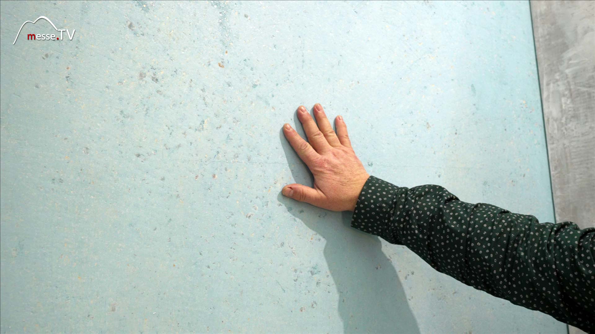 Wall design minerals turquoise blue mica