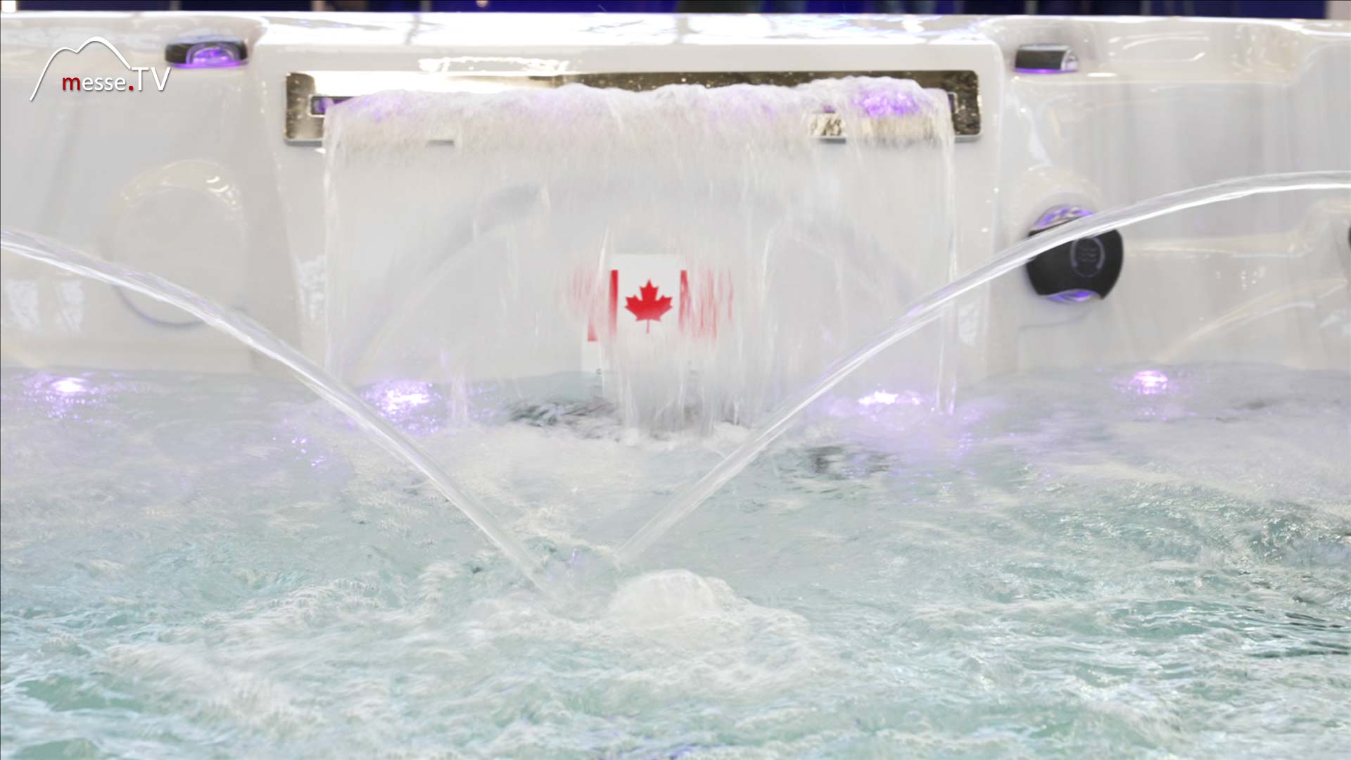 Whirlpool with waterfall