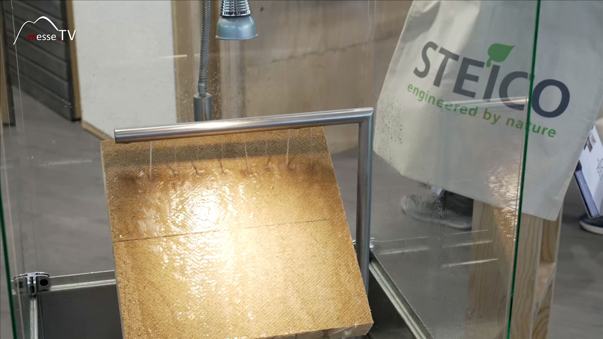 Wood fiber insulation impregnated