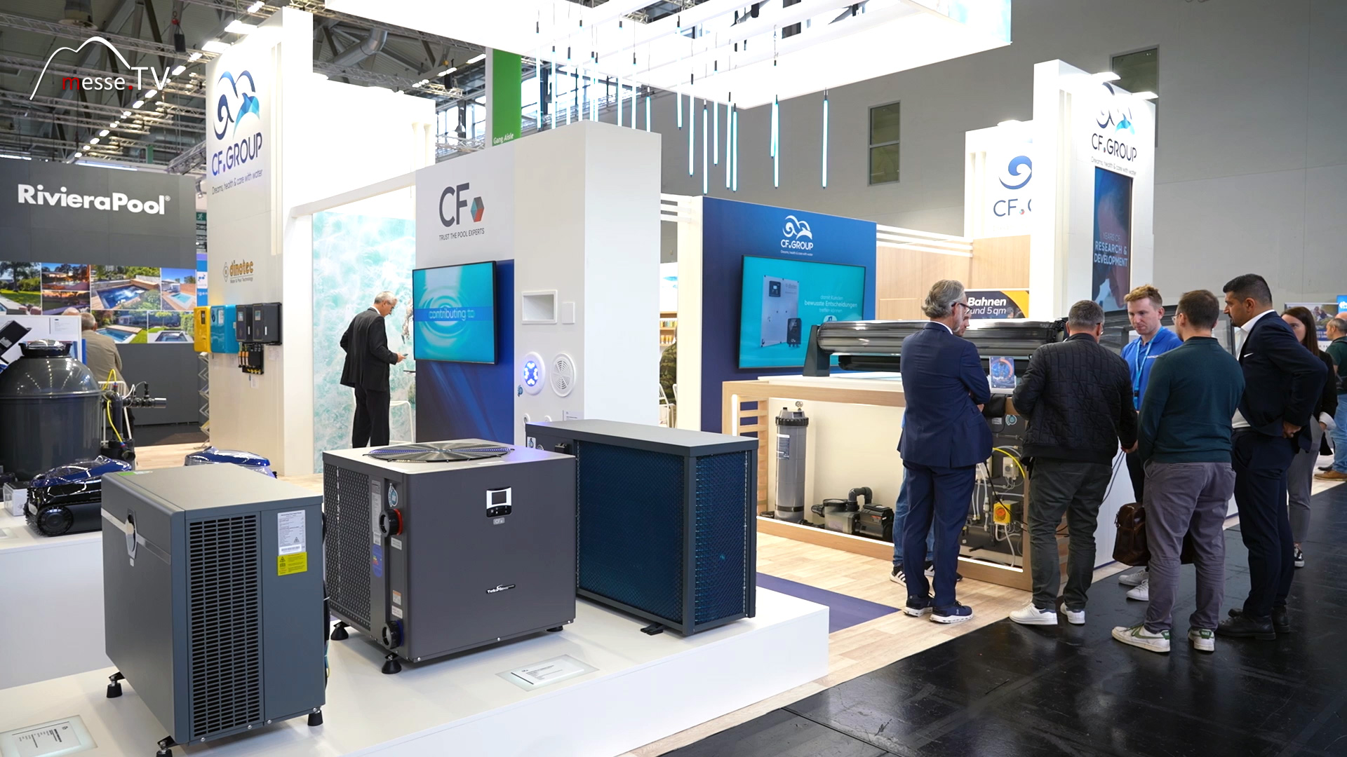 Components for private and public swimming pools CF GROUP aquanale Cologne