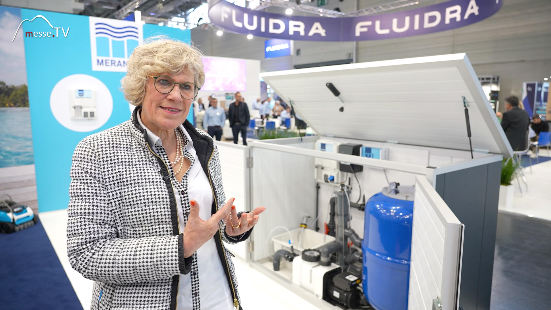 MesseTV Interview Angelika Kitzing Wholesale Meranus Swimming pool and leisure equipment aquanale 2023
