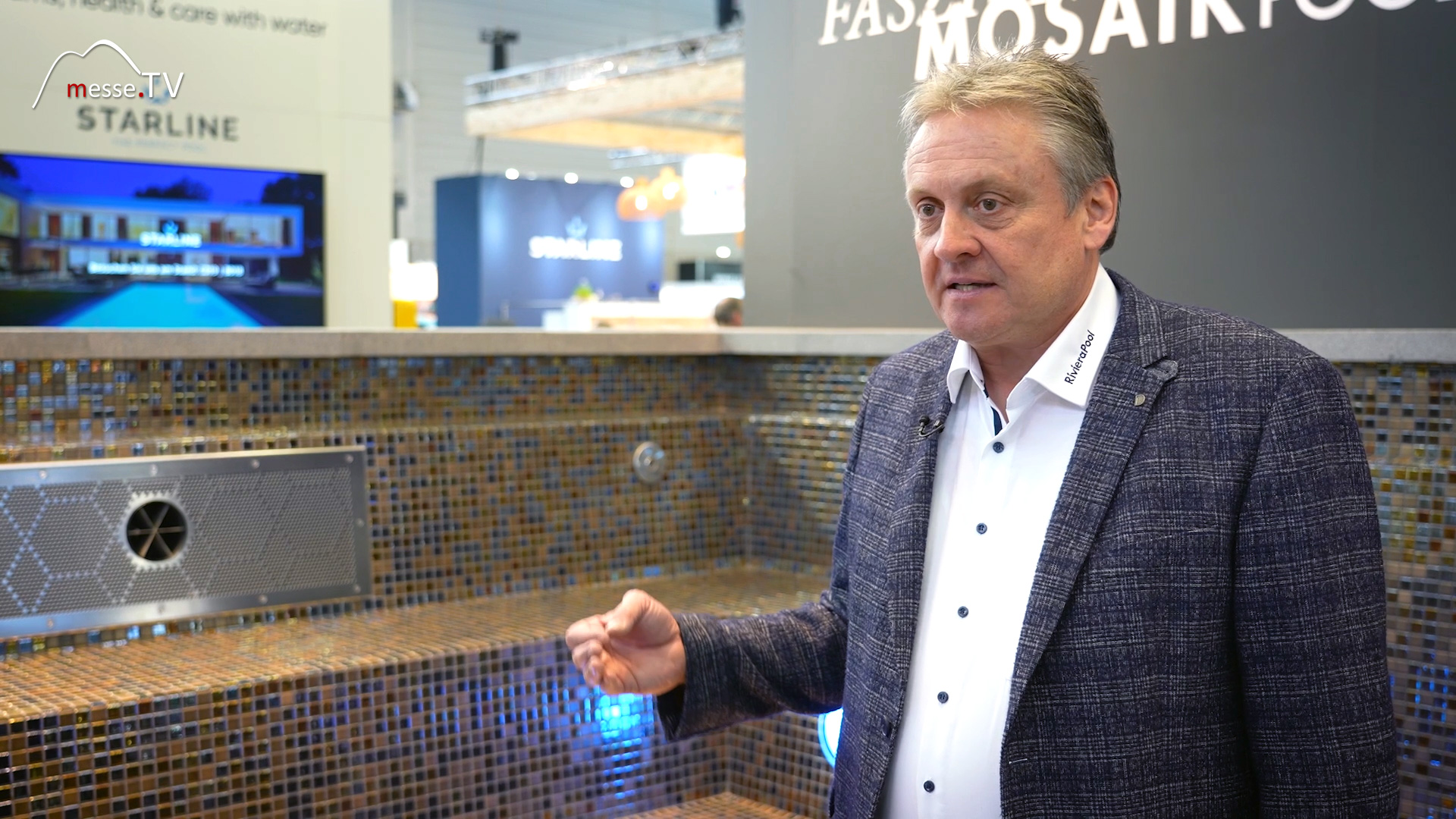 MesseTV Interview Uwe Rengers managing partner Riviera Pool aquanale 2023