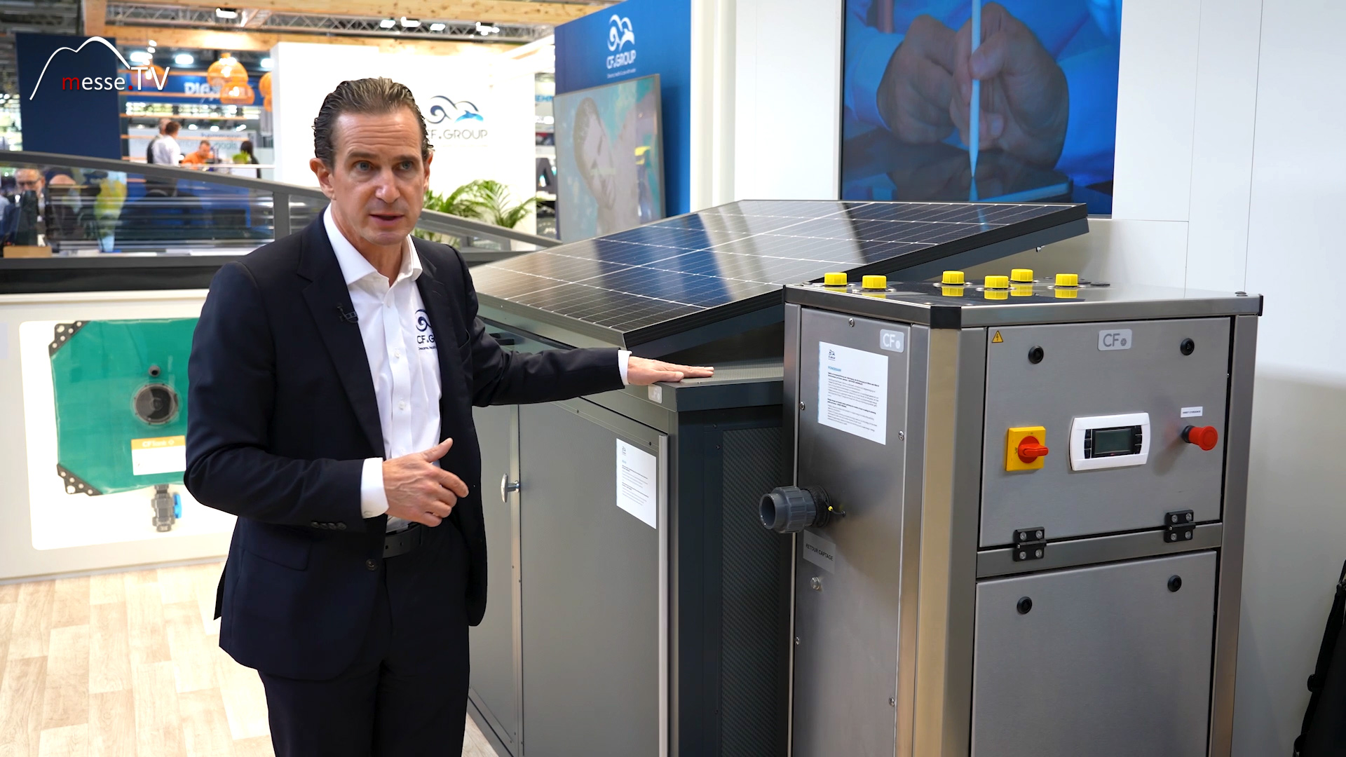 Rainwater retention for swimming pools CF GROUP aquanale 2023