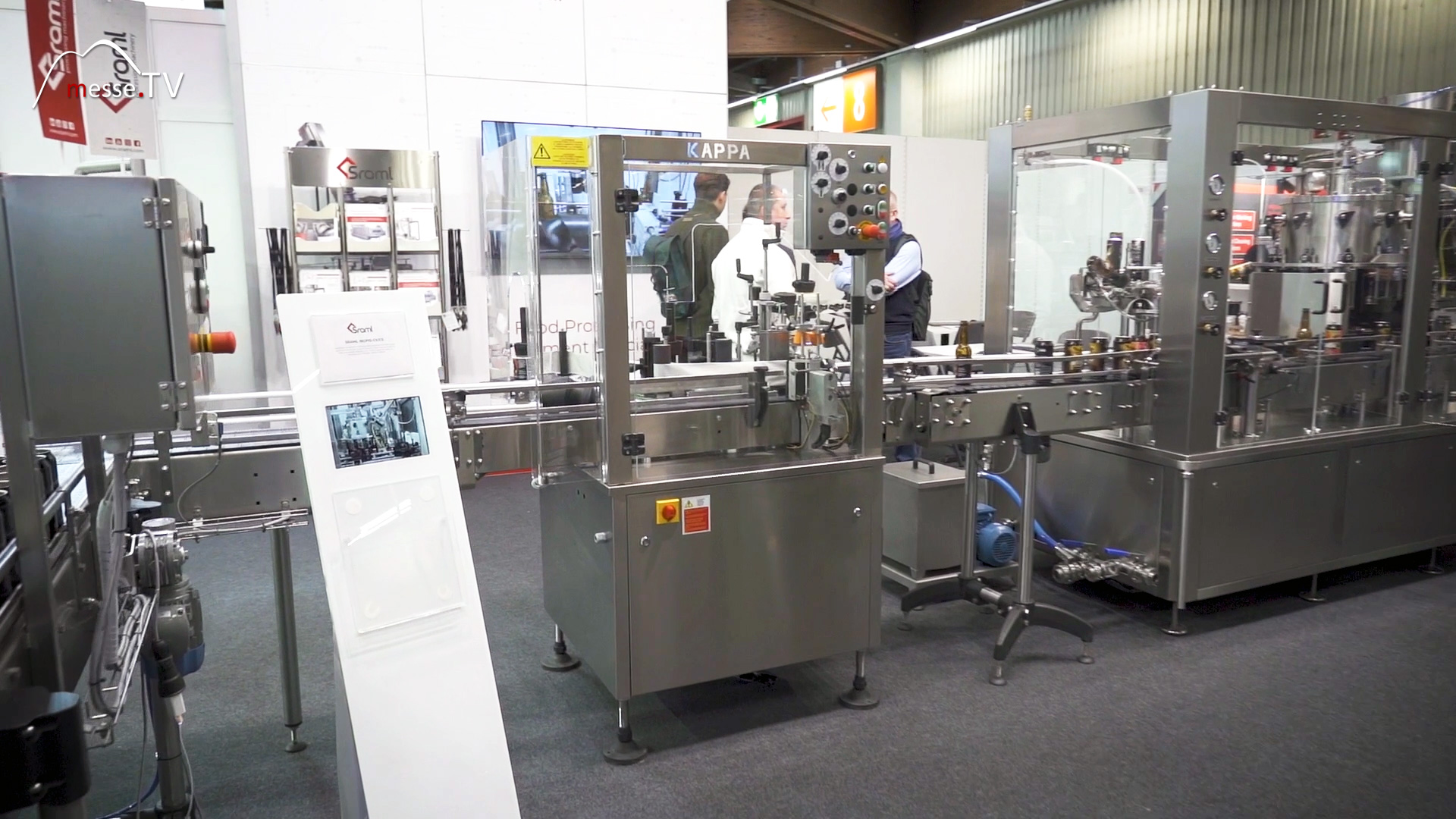 filling line for filling labeling sealing packaging Sraml