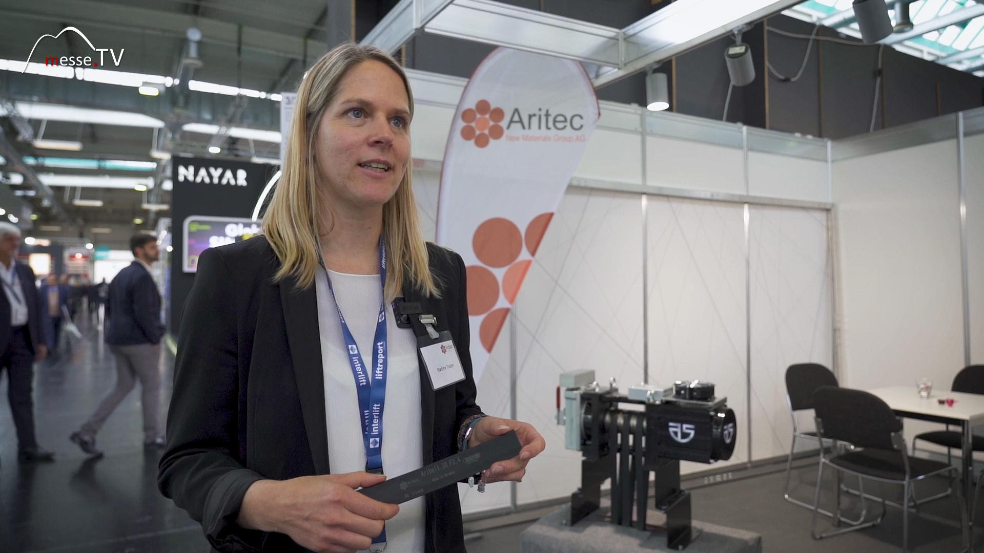 MesseTV Interview Nadine Traber Aritec interlift 2023 Augsburg