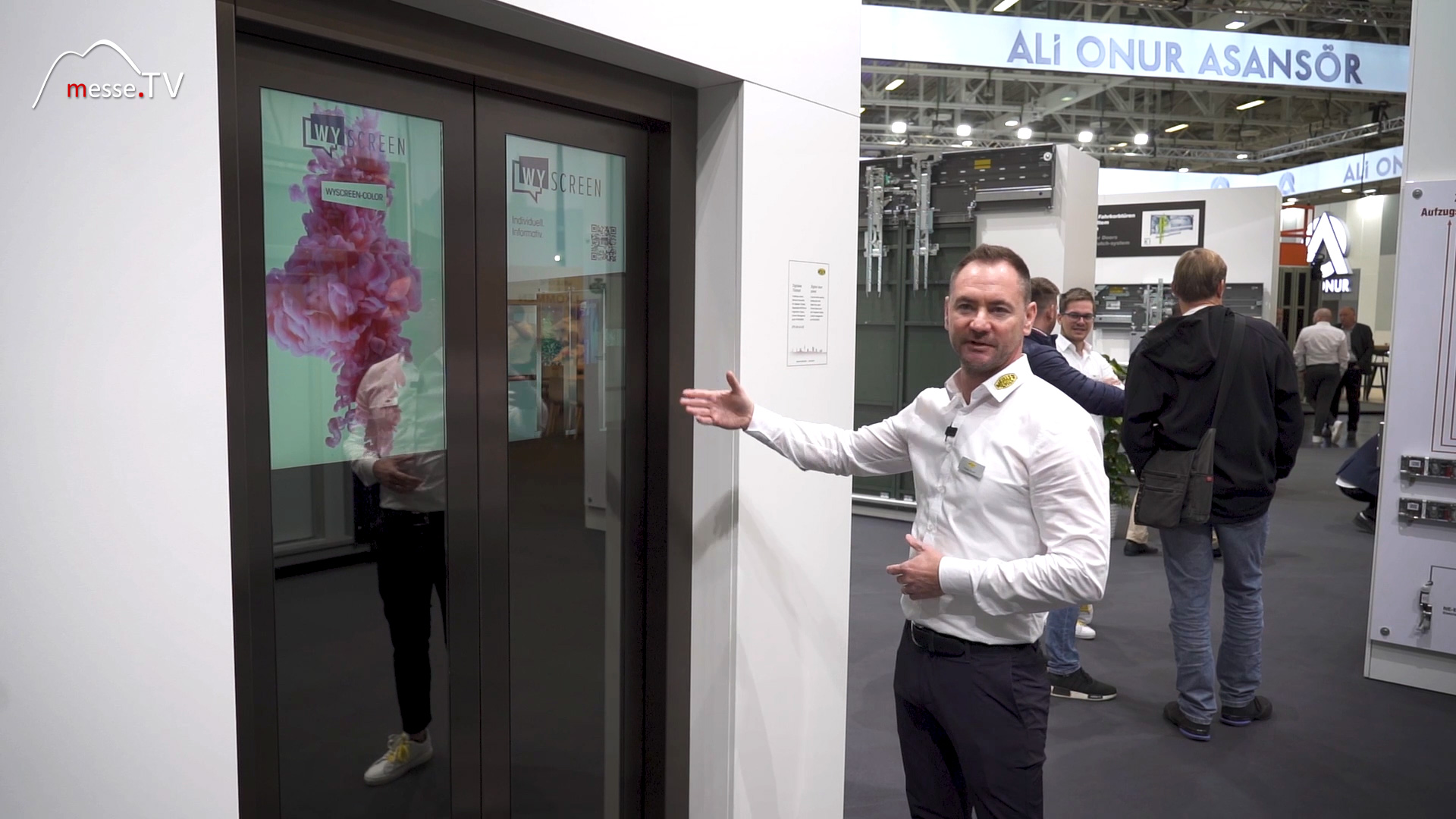 MesseTV interview Florian Runck Meiller lift doors interlift 2023 Fair Augsburg
