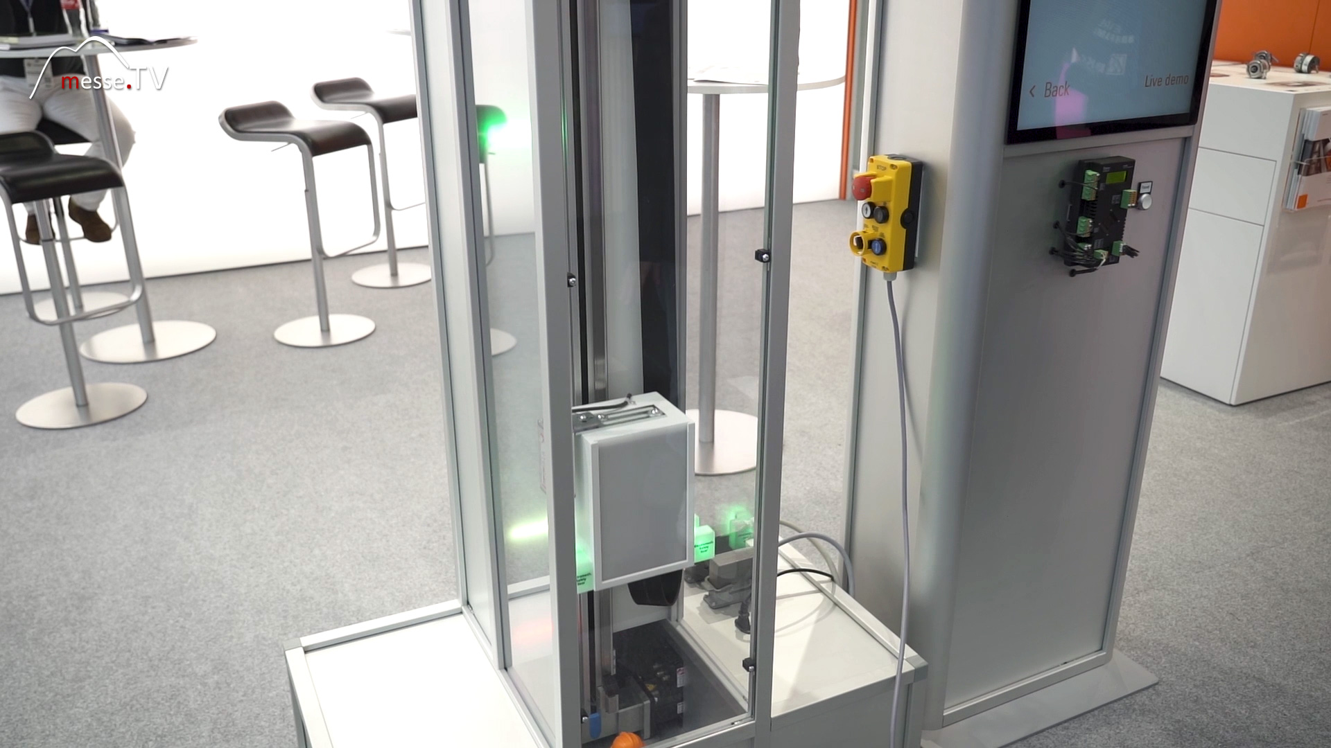 shaft copying system with sensor Kuebler Group interlift Augsburg