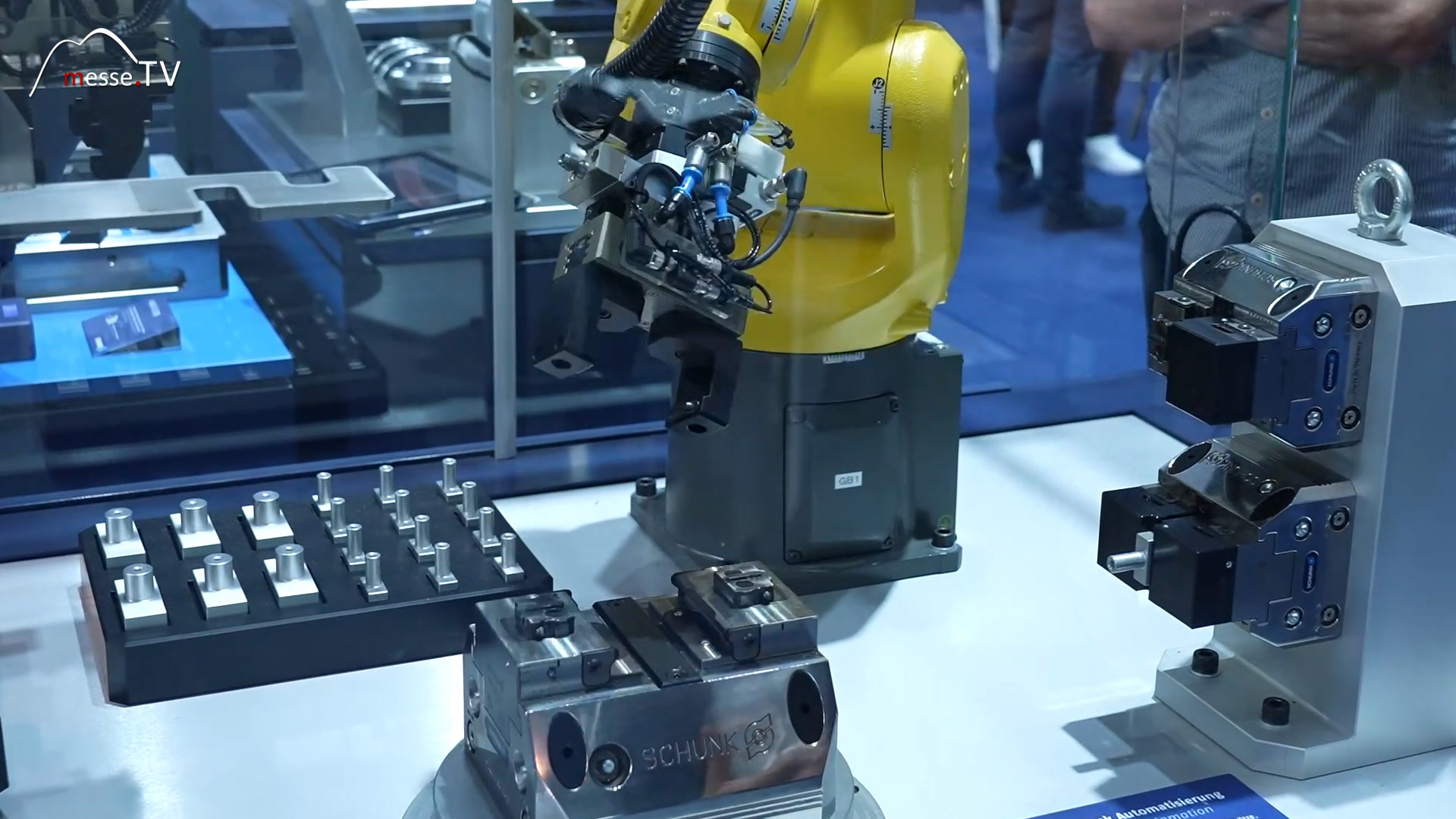 automated component handling to save labor power schunk amb 2024 stuttgart trade fair